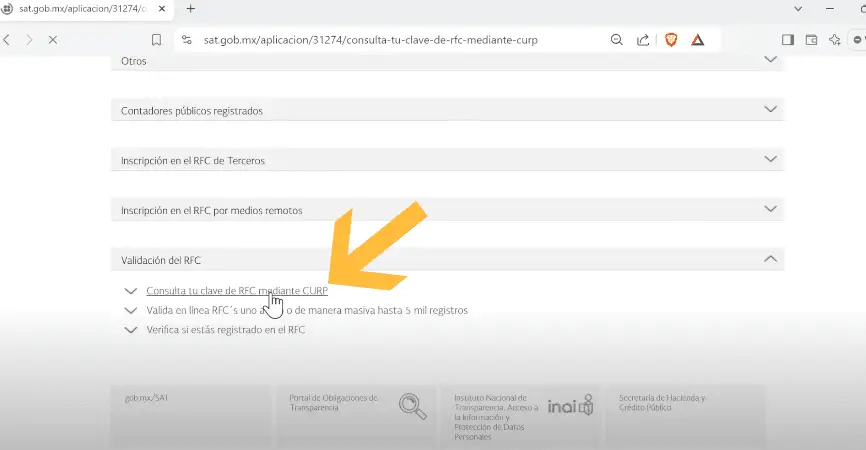 puedo sacar mi rfc por internet
